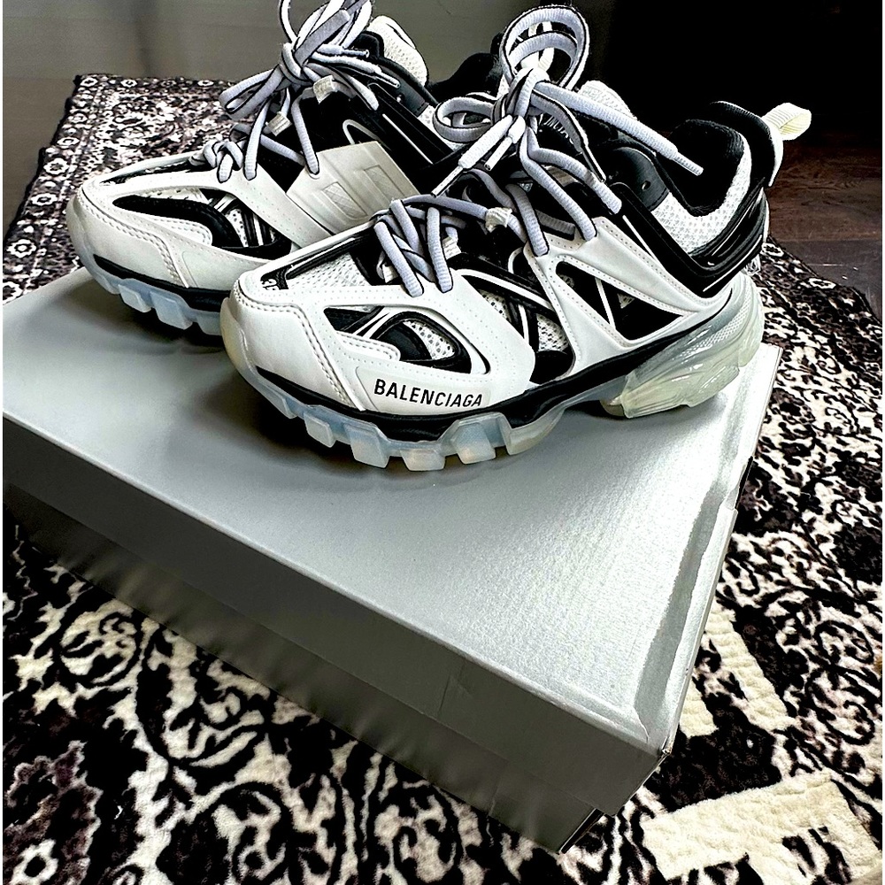 NWT Balenciaga • track clear sole sneaker • Black&White [size 35]